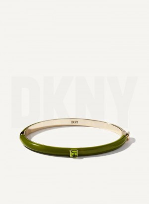 Bangle DKNY Square Stone γυναικεια πρασινο | Greece_D1977