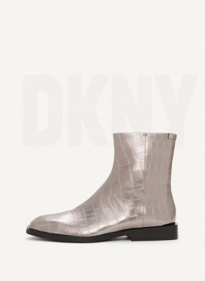 Μποτεσ DKNY Chelsea γυναικεια ασημι | Greece_D0104