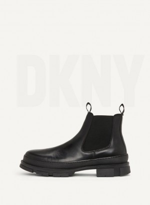 Μποτεσ DKNY Chelsea ανδρικα μαυρα | Greece_D1695