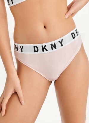 Στρινγκ DKNY Cozy BF γυναικεια κρέμα | Greece_D0251