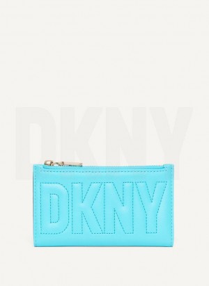 πορτοφολια DKNY Elsa Bifold Card Holder γυναικεια μπλε | Greece_D0220