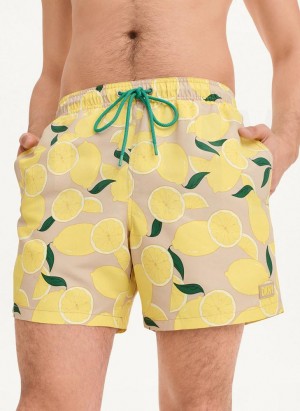 Σορτσ DKNY Lemon Print Swims ανδρικα λεμόνι | Greece_D1522