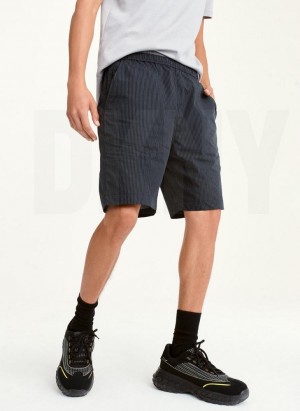 Σορτσ DKNY Mixed Stripe ανδρικα σκούρο γκρι | Greece_D1940