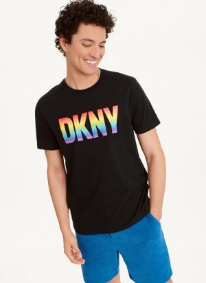 μπλουζακια DKNY Pride ανδρικα μαυρα | Greece_D1599