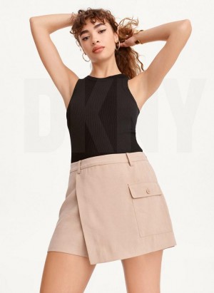 φουστεσ DKNY Skort γυναικεια Χακί | Greece_D1917