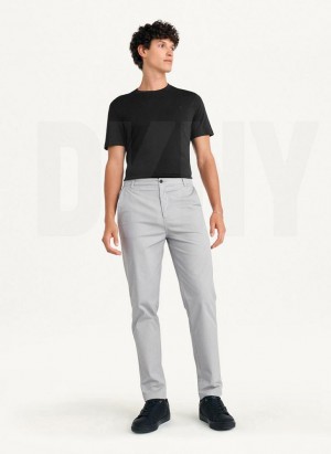 Παντελονι DKNY Slim Chino ανδρικα γκρι | Greece_D0877