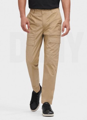 Παντελονι DKNY Slim Fit Cargo ανδρικα Χακί | Greece_D0213