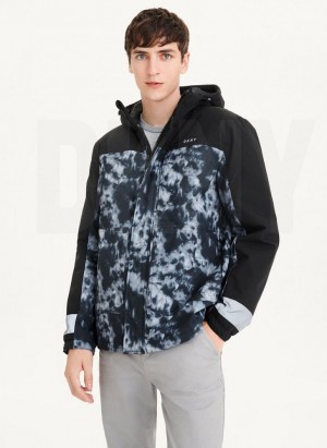 Μπουφαν DKNY Traveler Κουκουλοφόρος Rain ανδρικα Πολύχρωμο | Greece_D0904