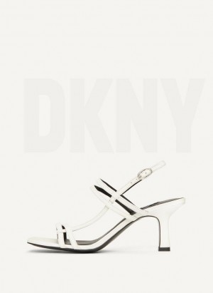 Σανδαλια DKNY strappy Heel γυναικεια ασπρα | Greece_D0818