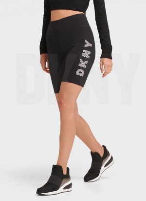 Σορτσ DKNY tracking Logo Bike γυναικεια μαυρα ασπρα | Greece_D0687