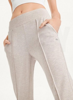 Παντελονι Jogger DKNY Γιόγκα Terry Pintuck γυναικεια Μπεζ | Greece_D1627