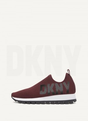 Αθλητικα Παπουτσια DKNY Azer - Slip On Runner γυναικεια μπορντο | Greece_D0520