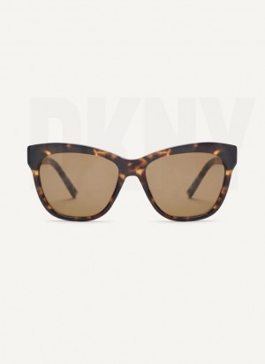 Γυαλια Ηλιου DKNY City Native Cat Eye γυναικεια καφε | Greece_D0925