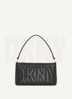 τσάντεσ χιαστί DKNY Elsa Demi γυναικεια μαυρα χρυσο χρωμα | Greece_D0439