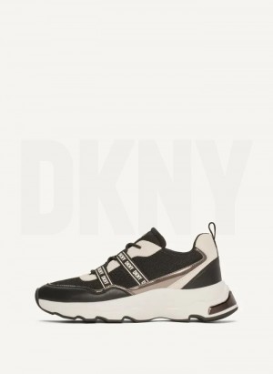 Αθλητικα Παπουτσια DKNY Justine Slip On γυναικεια μαυρα | Greece_D0871