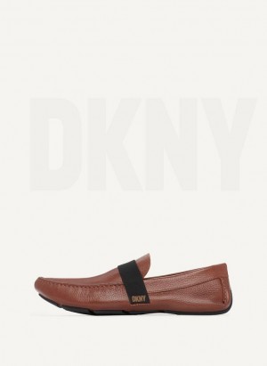 Αθλητικα Παπουτσια DKNY Modern λουρακια Driver ανδρικα καφε | Greece_D0682