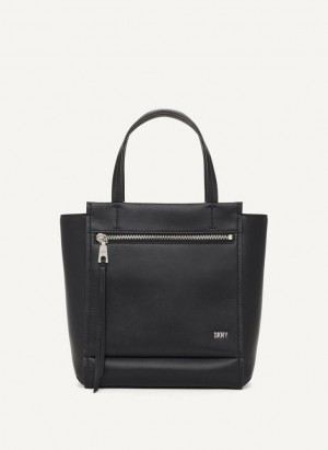 τσάντεσ χιαστί DKNY Pax North-South Tote γυναικεια μαυρα ασημι | Greece_D0954