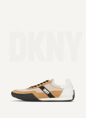 Αθλητικα Παπουτσια DKNY Side Logo ανδρικα Χακί | Greece_D1072