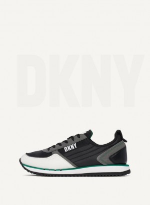 Αθλητικα Παπουτσια DKNY Side Logo ανδρικα πρασινο | Greece_D1135