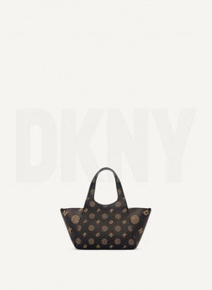 τσάντεσ χιαστί DKNY The Mini Logo Effortless Tote γυναικεια μαυρα | Greece_D1352