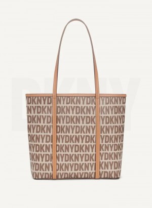 τσάντεσ tote DKNY 7th Ave Medium γυναικεια καφε | Greece_D1277