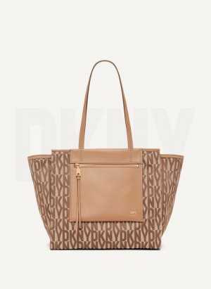 τσάντεσ tote DKNY Pax Large γυναικεια καφε | Greece_D1574