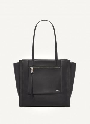 τσάντεσ tote DKNY Pax Large γυναικεια μαυρα ασημι | Greece_D0502