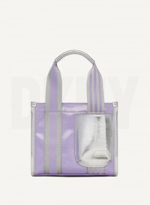 τσάντεσ tote DKNY Prospect Coated καμβα Mini γυναικεια μωβ | Greece_D1173