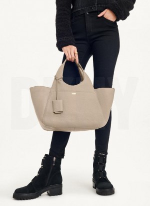 τσάντεσ tote DKNY The Medium Effortless γυναικεια Χακί | Greece_D0379