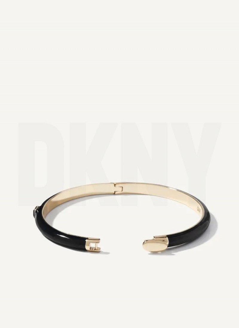 Bangle DKNY Square Stone γυναικεια μαυρα | Greece_D0700