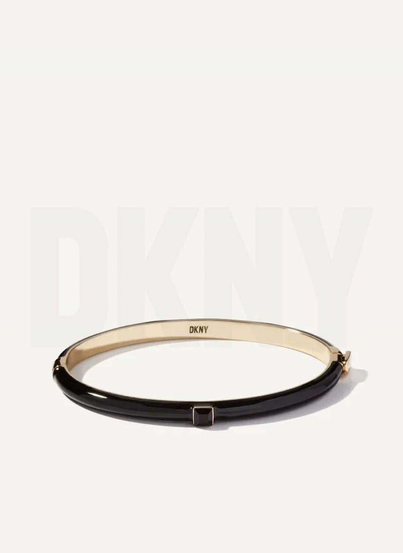 Bangle DKNY Square Stone γυναικεια μαυρα | Greece_D0700