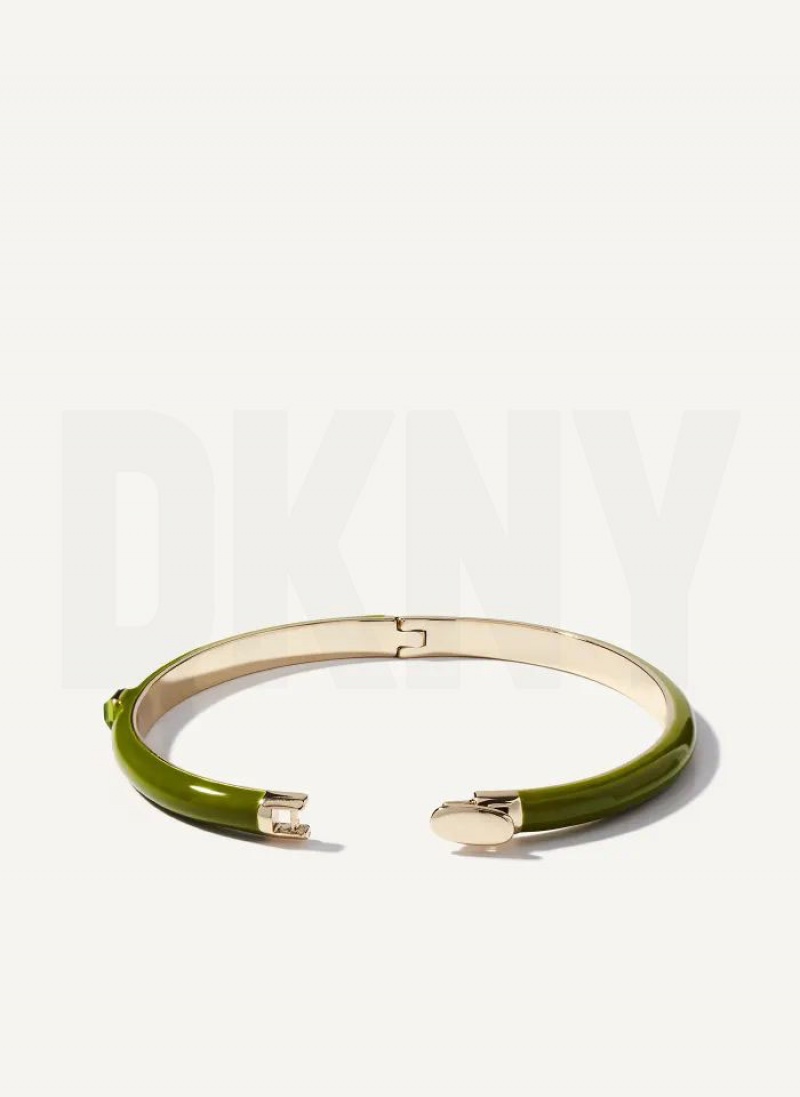 Bangle DKNY Square Stone γυναικεια πρασινο | Greece_D1977