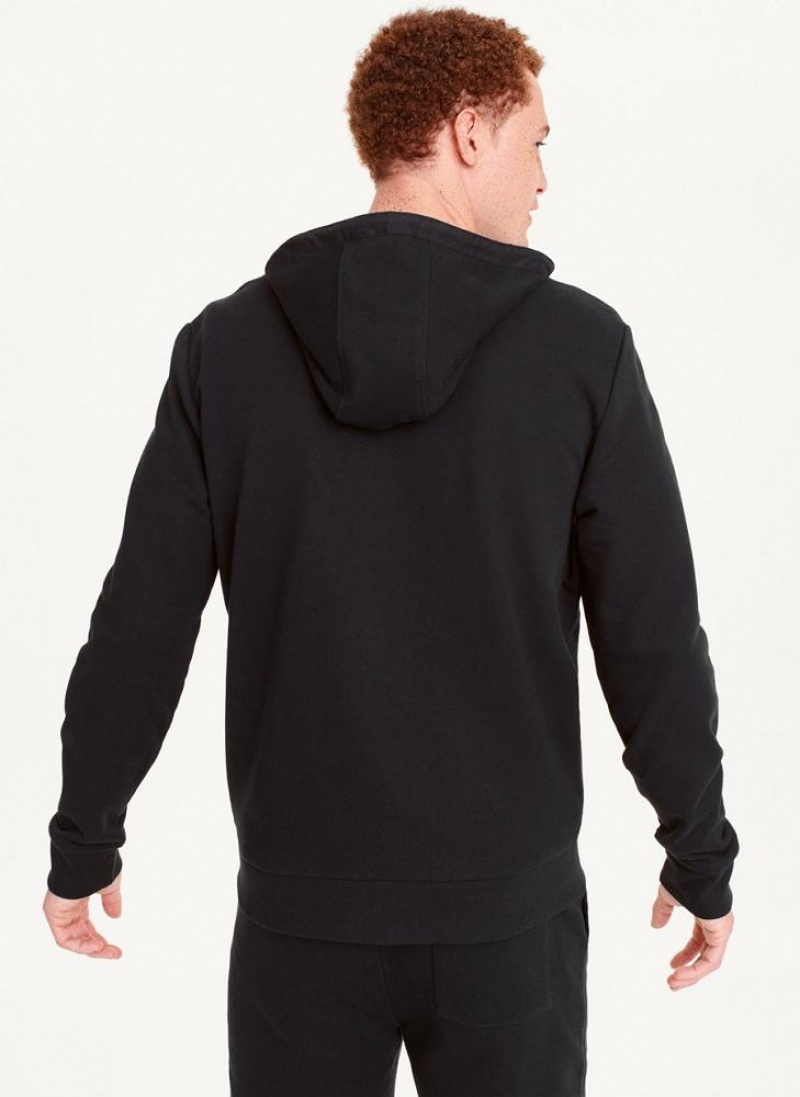 Hoodies DKNY Full-Zip ανδρικα μαυρα | Greece_D1744