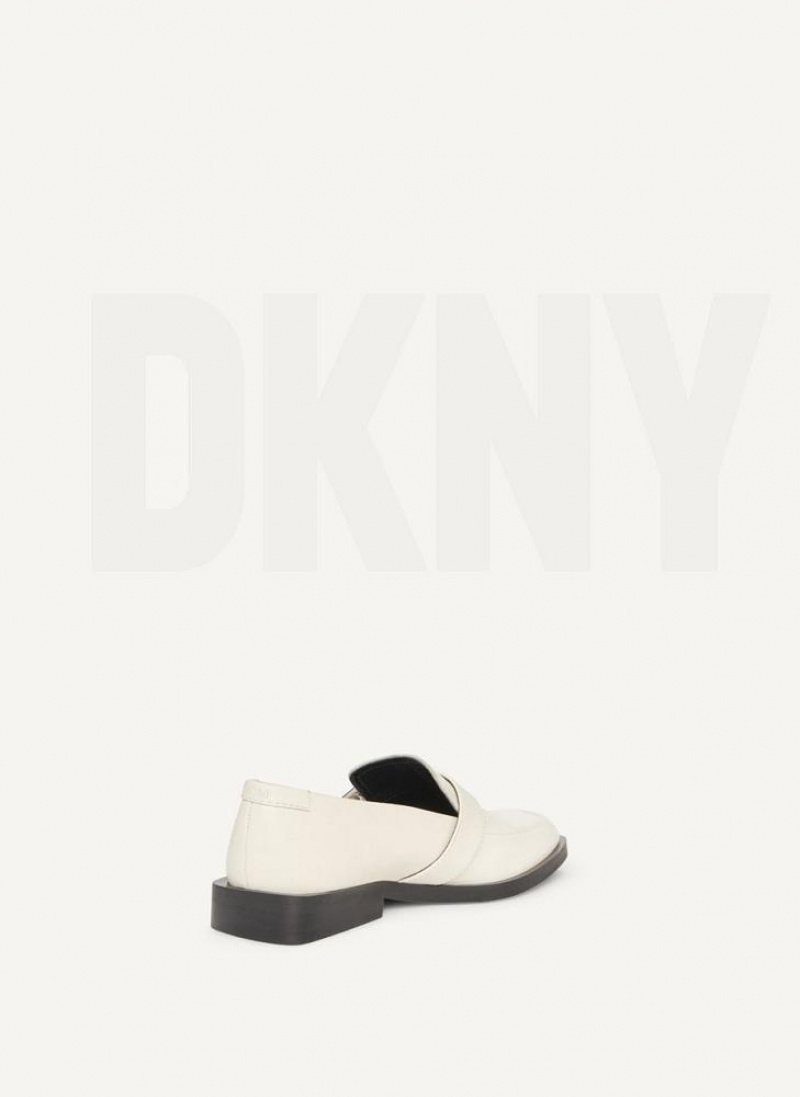 Loafers DKNY πόρπης γυναικεια ασπρα | Greece_D1345