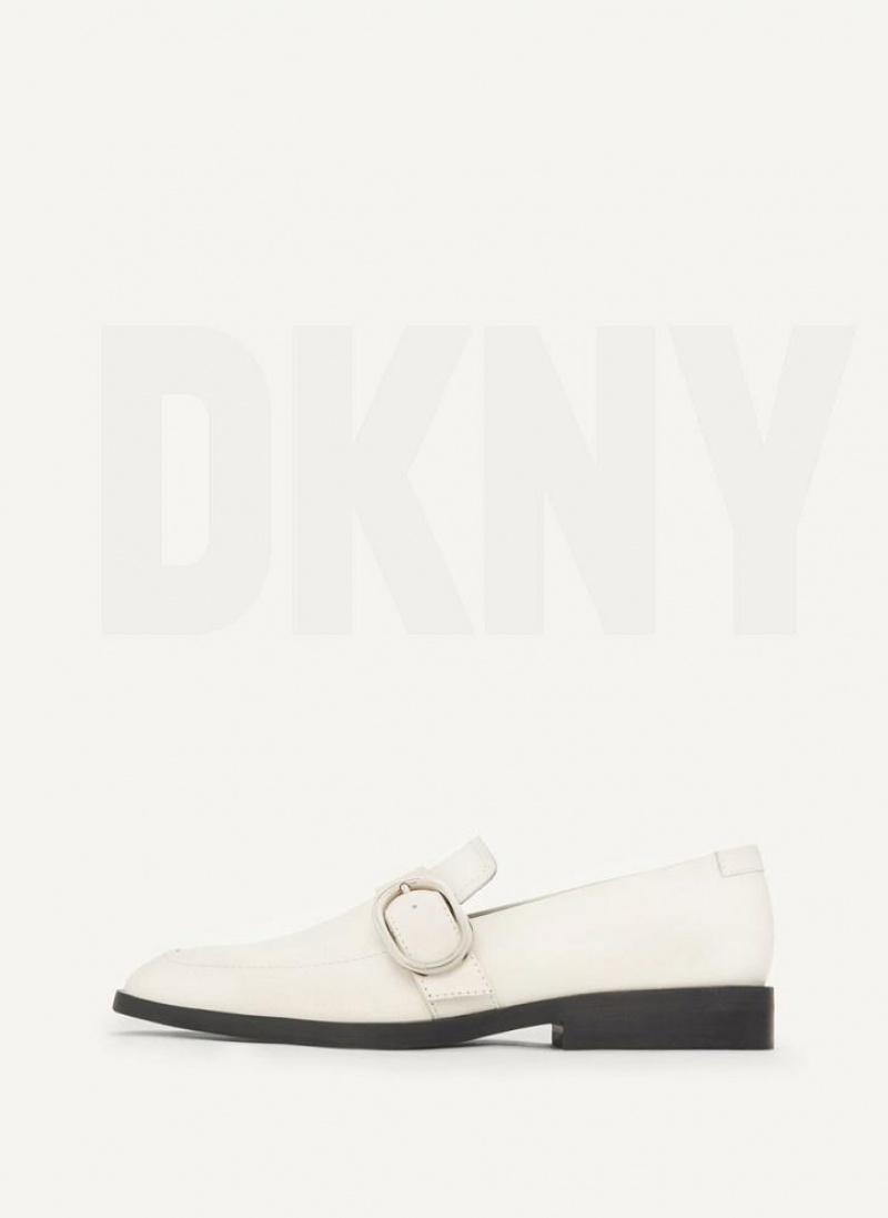 Loafers DKNY πόρπης γυναικεια ασπρα | Greece_D1345