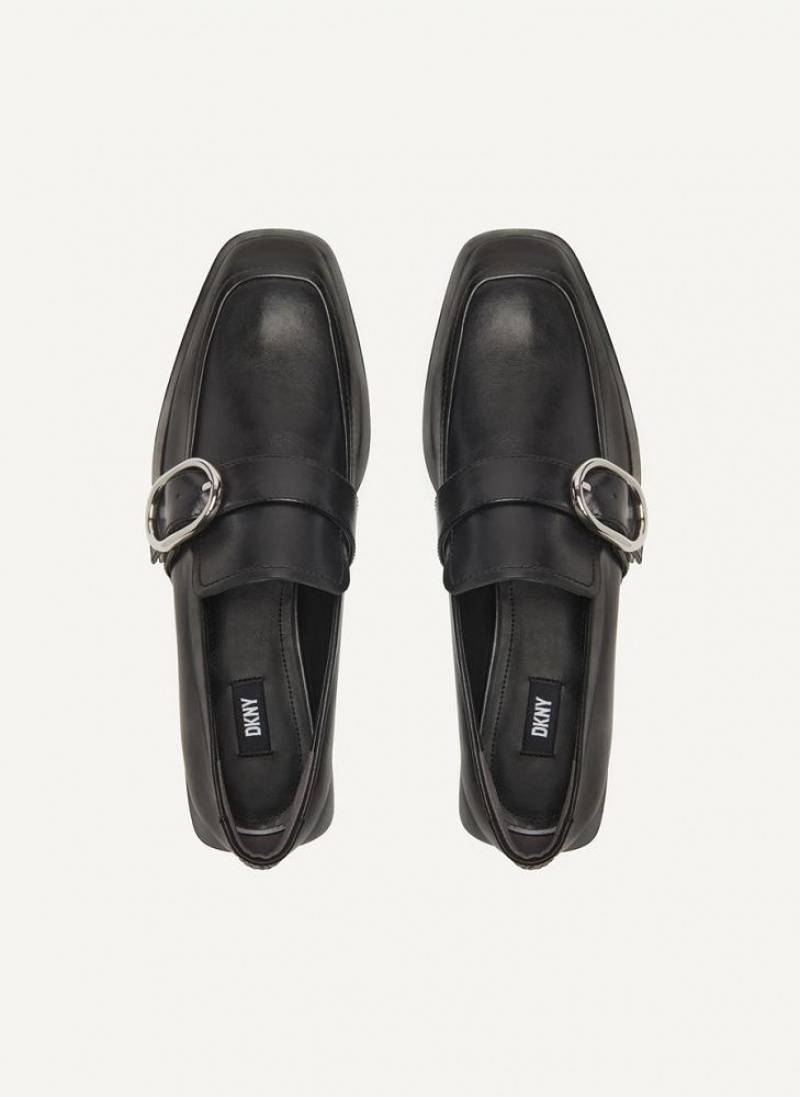 Loafers DKNY πόρπης γυναικεια μαυρα | Greece_D1540