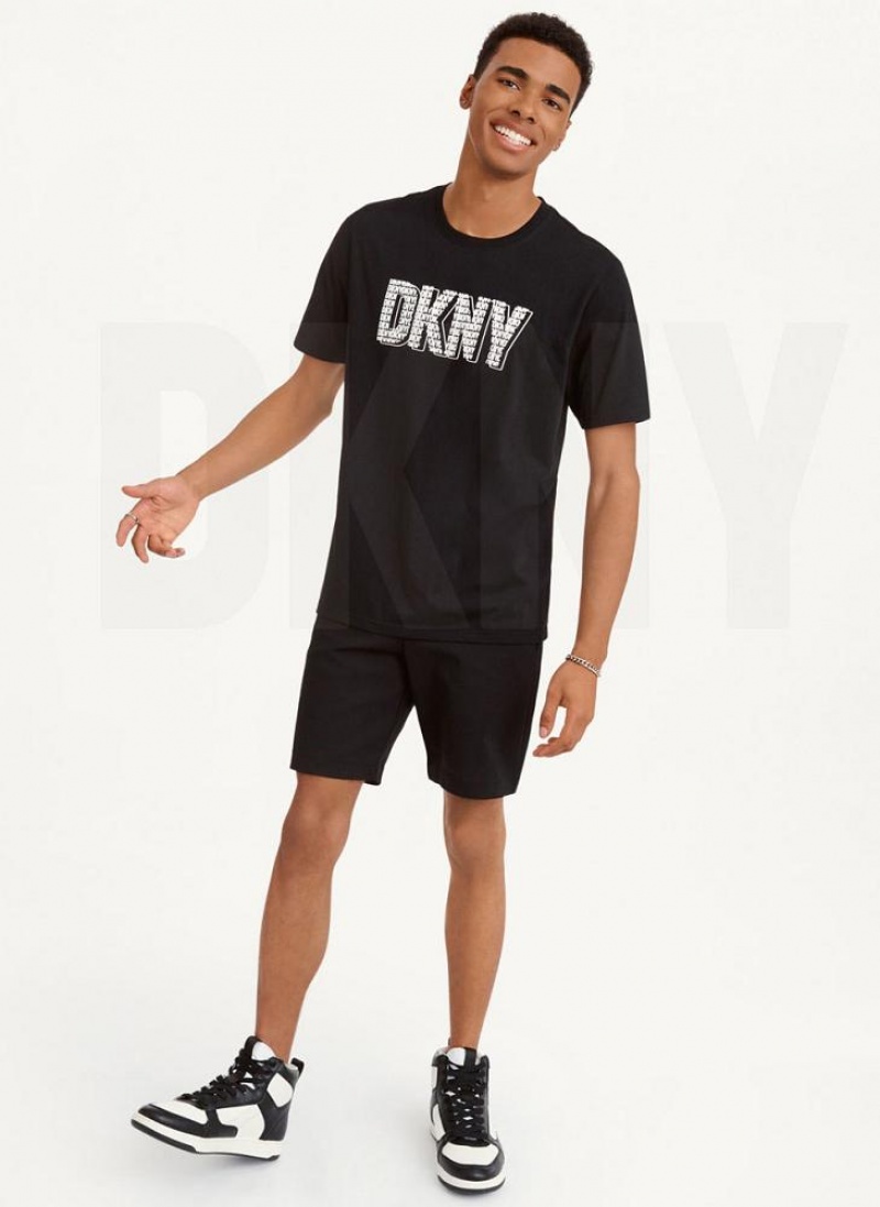 μπλουζακια DKNY 3D Logo ανδρικα μαυρα | Greece_D0320