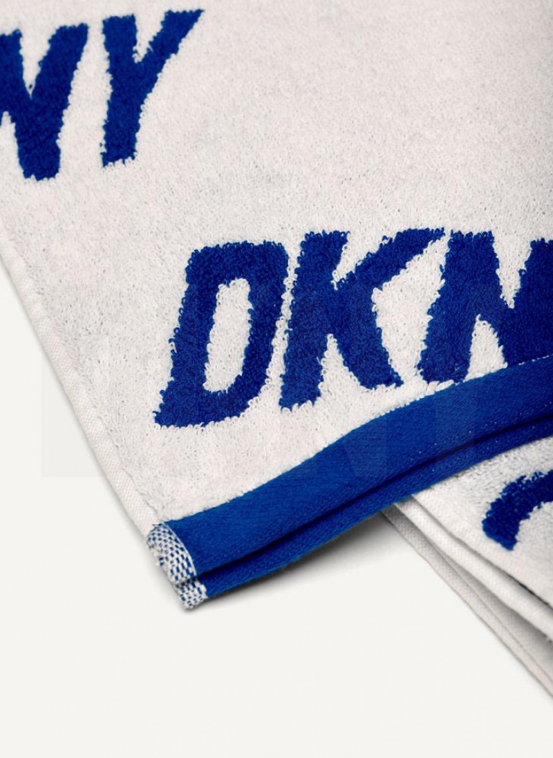 Κασκολ DKNY Allover Logo Towel ανδρικα βαθυ μπλε | Greece_D0717