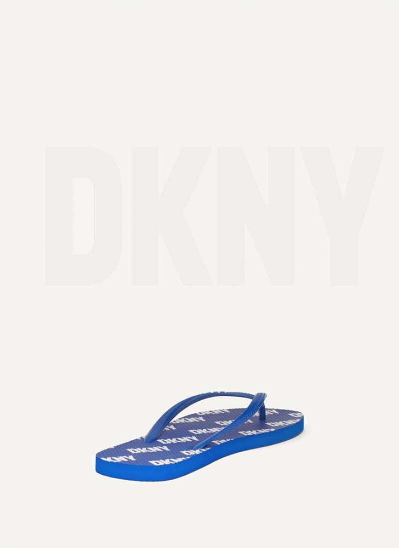 Σαγιοναρεσ DKNY Allover Logo ανδρικα μπλε | Greece_D0823