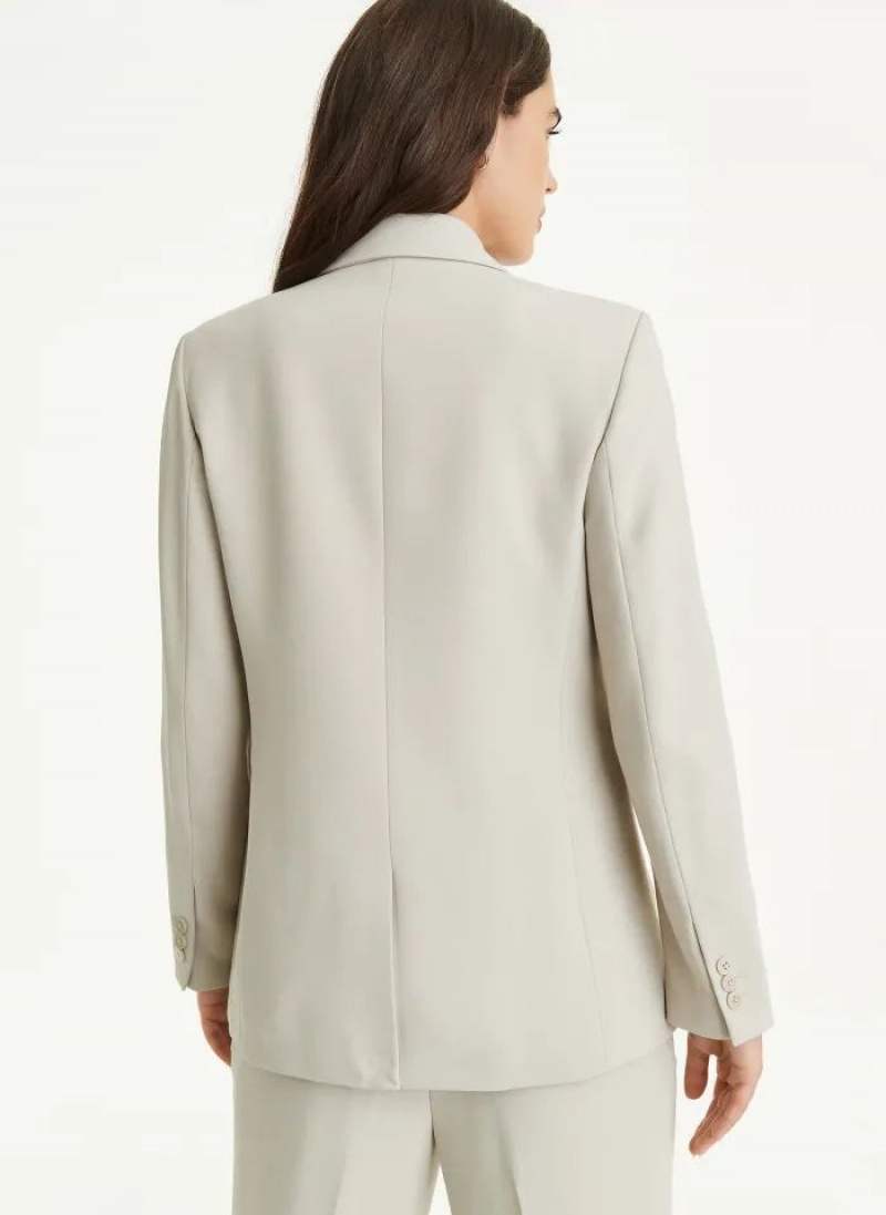 Μπλέιζερ DKNY Asymmetrical Button γυναικεια Μπεζ | Greece_D0768