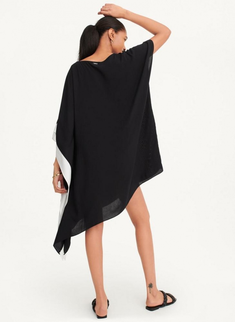 Μαγιό DKNY Asymmetrical Kaftan γυναικεια μαυρα | Greece_D1673