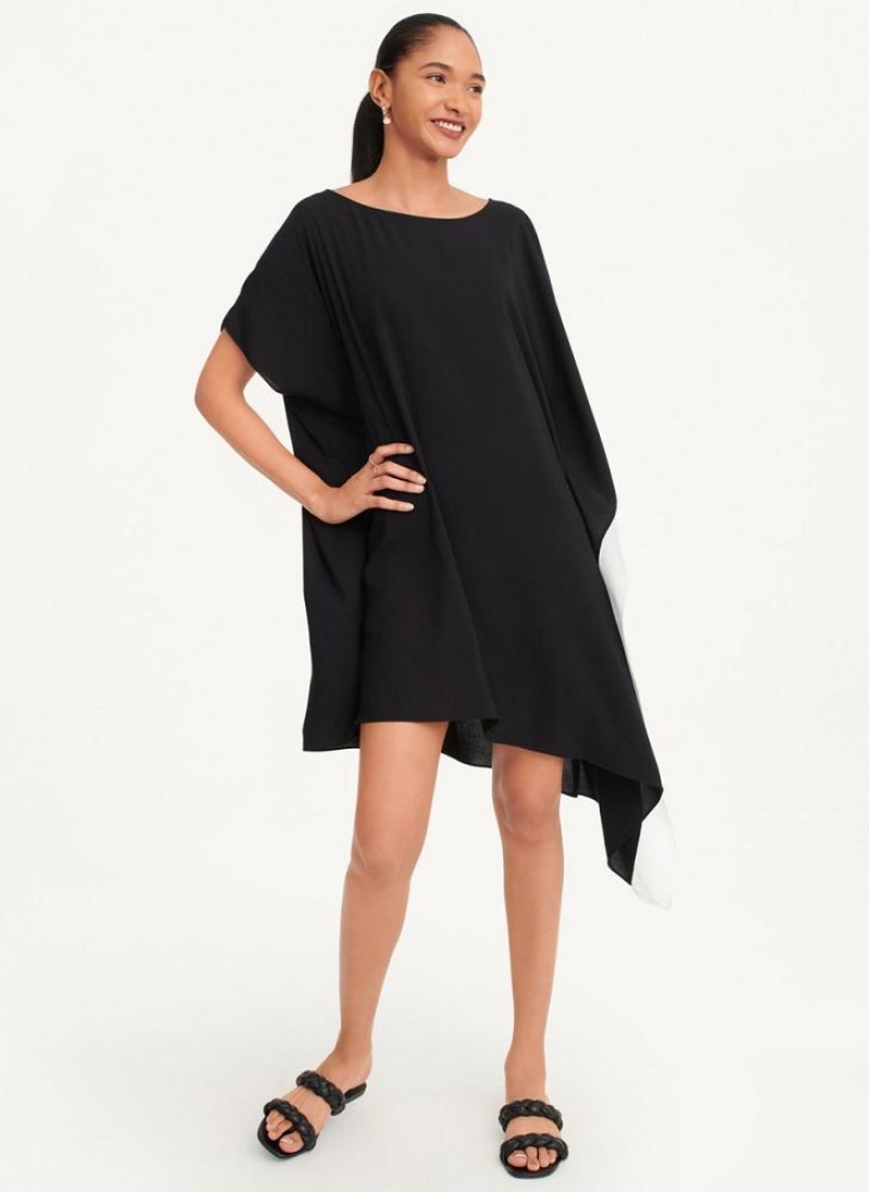 Μαγιό DKNY Asymmetrical Kaftan γυναικεια μαυρα | Greece_D1673