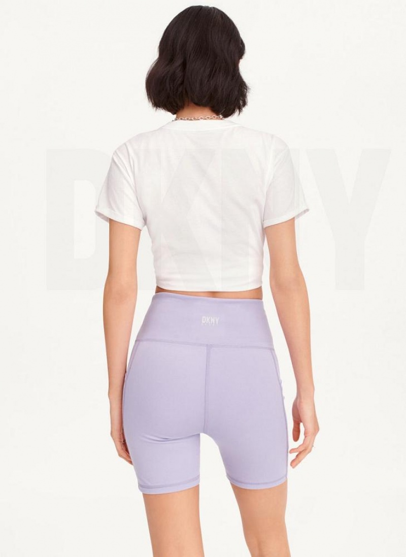 Σορτσ DKNY Balance Compression Bike γυναικεια μωβ | Greece_D0485