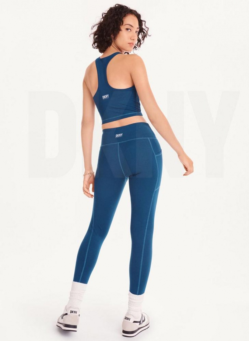 Κολαν DKNY Balance High waist γυναικεια σκουρο μπλε | Greece_D0881