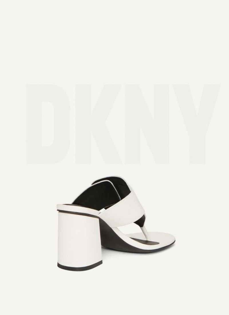 Τακούνια DKNY Buckled γυναικεια ασπρα | Greece_D0140