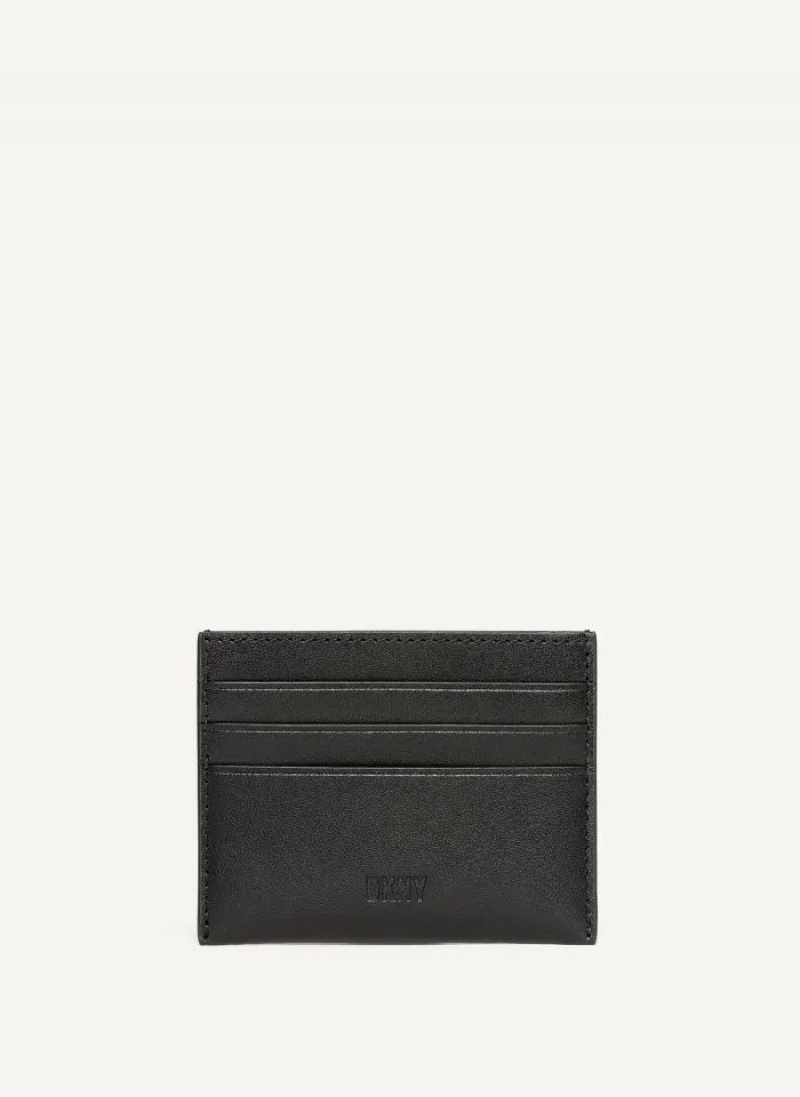 πορτοφολια DKNY Card Case ανδρικα μαυρα | Greece_D0778