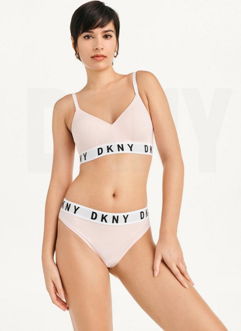 Στρινγκ DKNY Cozy BF γυναικεια κρέμα | Greece_D0251