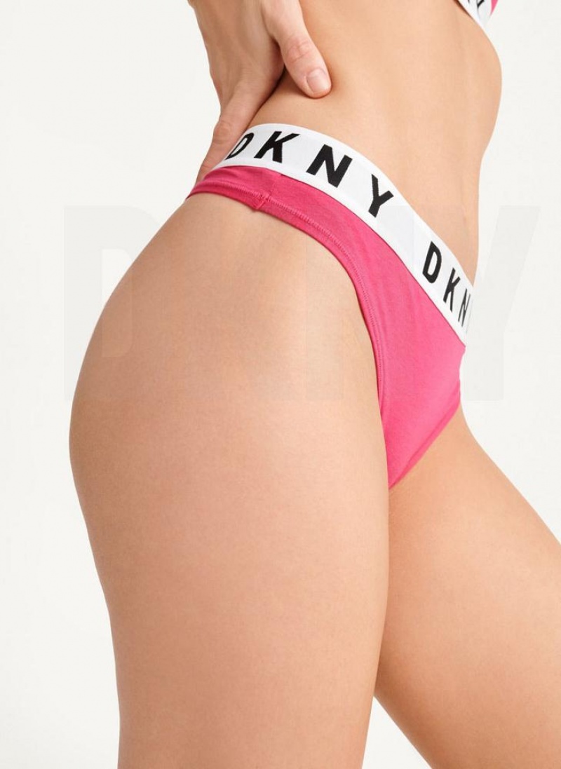 Στρινγκ DKNY Cozy BF γυναικεια ροζ | Greece_D1667