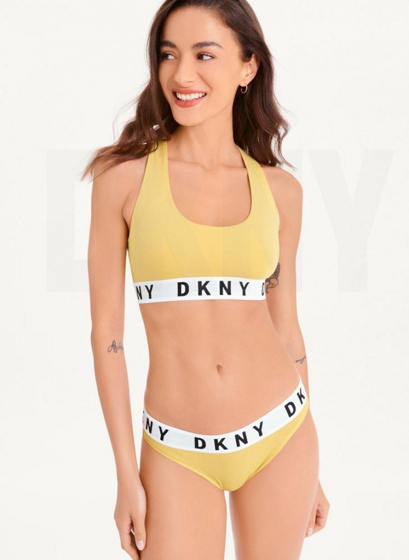 Σουτιέν DKNY Cozy Boyfriend Racerback γυναικεια κίτρινα | Greece_D0834