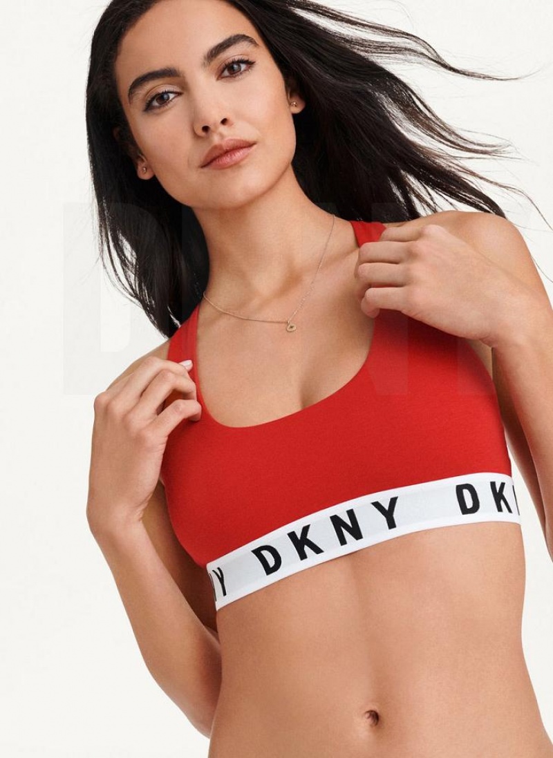 Σουτιέν DKNY Cozy Boyfriend Racerback γυναικεια κοκκινα | Greece_D0332